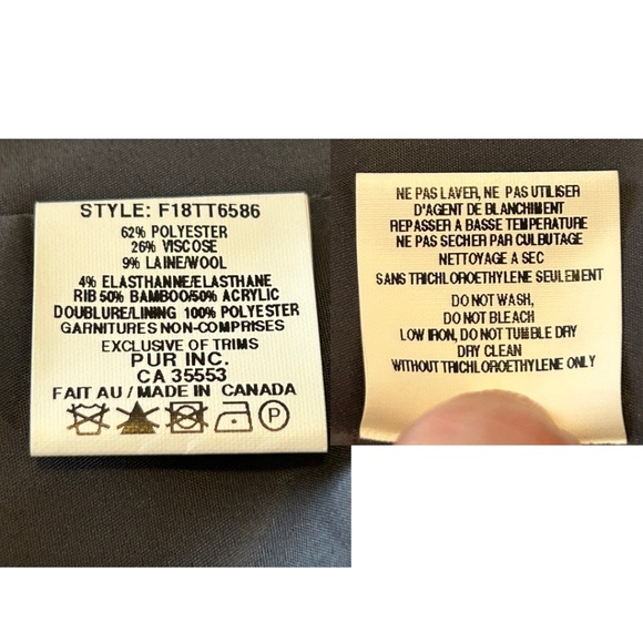 Like New Iris Setlakwe Cropped Mixed Media Grey Jacket Size 10 Made in Canada - Picture 8 of 15